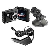 duall Dash Cam - Front and Rear Dash Camera, Dash Cam with Night Vision | 1080p Full hdd Driving Recorder, Vehicle Supplies for Built-In G Sensor, 2inch Screen, Wide Angle, 24h Parking Mode