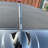 SHIFENG Compatible with Mini Cooper S R56 R50 F56 R53 F55 JCW R60 R55 R52 R57 R58 R59 F57 Clubman Car Radio FM Antenna Cover 12cm 4.7 inch Carbon Fiber Accessories