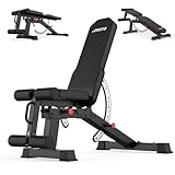 JOROTO MD65 Adjustable Weight Bench, Multifunctional Weight Bench for Home, Training Bench with Max Load 800KG, 9-Way Backrest and 3-Way Seat