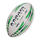 Ram Rugby Academy Trainer Rugby Ball (Size 4) 3 ply, Club Quality Rugby Training Ball - 3-D Grip for ultimate Passing & Catching Control – Suitable for Youth, Kids & Children