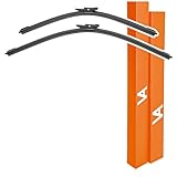 VIA ALBION® Wiper Blades for – JAGUAR XF Mk1 (X250, 2008-2015) • JAGUAR XJ (X351, 2010-2019) – All-Weather Front Wipers Set