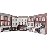 Card TT Gauge Buildings 1/120 Scale Low Relief Model Railway Buildings Pack of 5 Set 9
