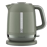 Kenwood Dusk Electric Kettle, 360° Swivel Base, Water Level Indicator, Cord Storage, Boil-Dry Protection, Removable Filter, Capacity 1.7L, ZJP30.000GN, 3000W, Olive Green