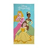 Disney Princess Character World Official Towel | Super Soft Feel, Charm Design | Perfect The Home, Bath, Beach & Swimming Pool | One Size 140cm x 70cm
