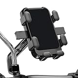 VAPORVERSE Motorbike Phone Holder Biking Essentials for Kawasaki GPZ 500S, Motorcycle Phone Holder Bike 360° Rotate Anti-Shake, Moped Accessories,Rearviewmirrorstyle