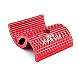 Saipor 1Pair Bike Handlebar Shim Bicycle Handlebar Stem Shim Handle Bar Adapter Reducer Aluminum Alloy Clamp Spacer Conversion Shims 25.4 to 31.8MM Cycling Parts Components, Red