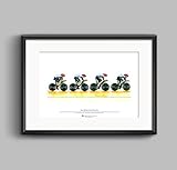 Team GB Men's Cycling Pursuit Team, London 2012 Olympics Art Poster A3 Size