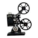 Gralara Retro Movie Projector Model Ornament Old Fashioned Display Cabinet Resin Statue for Dining Table Home Bar Decoration