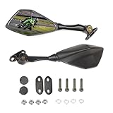 Letgoing Motorcycle Mirrors 360° Rotatable Motorbike Rear View Side Mirrors Convex Mirrors For ZX6R ZX-6R ZX636 Ninja 300 EX300 ABS 400 2018-2019 600 CBR 600RR 2003-2011CBR900