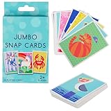 D.A.Y. Republic 36 Jumbo Snap Playing cards, Cute Design Styles, Matching Pairs Game, Great Memory Boosting Activity and Ideal Screen Free Fun, Also Perfect Size for Travel