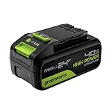 Greenworks 24 V 4Ah Battery High Power Rechargeable Lithium-Ion Battery Compatible With All Devices of the 24 V Greenworks Tools Series-G24B4HP1100