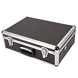 Supernic 18In Flight Case with Customizable Padded Foam, Portable and Lockable, Aluminium Protective Storage Tool Box with Carry Strap for Test Instruments Cameras Tools Parts and Accessories