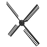 Toddmomy 1 Set Windmill Leaf Replacement Plastic Windmill Sails Wind Mill Head Accessories Wind Mill Leaf for Garden Part