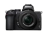 Nikon Z50 + Z DX 16-50mm Mirrorless Camera Kit (209-point Hybrid AF, High speed image processing, 4K UHD movies, High Resolution LCD Monitor) VOA050K001