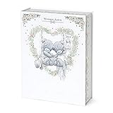 Me To You AGA01001 Tatty Teddy Wedding Day Album-160 Photos, 6 x 4, Blue,grey,pink,silver