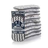 Minky M Cloth Anti-Bacterial Kitchen Cleaning Pad - 10 Pack, Anti-Bacterial Protection, Powerful High Density Microfibre With Non-Scratch Technology, Dual Sided For Powerful & Effective Cleaning