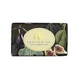 The English Soap Company Vintage Genovese Fig Soap Bar - Luxury Shea Butter Soap with Rich Fruity and Woody Fragrance - Moisturising, Vegan, Plastic-Free, Sustainable & Gift Ready - 190g