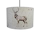 8" Fryetts Glencoe Stag Lampshade, Ceiling Pendant