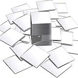 Mirror Tiles Self Adhesive Acrylic, Small Square MirrorTiles(50 Pcs, 5x5CM, Square, Mosaic) Tiny Mirror Stickers for Walls, Bathroom, Bedroom Doors, DIY Home Decor & Creative Craft Projects