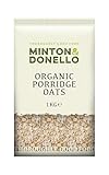 Minton & Donello - Organic Porridge Oats, Creamy & Wholesome, Perfect for Breakfast, 1kg