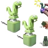 2PCS Lizard Keychain Sound, 2025 New Adults Keyboard Clicker Lizards Fidget Toys, Lizards Fidgets Toy with Quacking Sound & Colorful Light, Clicky Fidgets Toy, Funny Fidget Keyring Decompression Toys