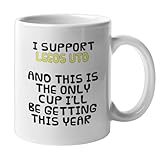 Leeds United Supporter Mug - Funny 11oz Ceramic Cup for Coffee, Tea, and Hot Drinks - Great for Leeds Fans at Home or Office