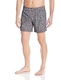 Bench Men's Retro All Over Print Swim Trunk, Black Beauty, M
