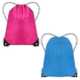 ZPLASK 2 Pcs Swim Bag, Drawstring Backpack PE Swimming Bag with Carry Handles, Gym Sports Swimming Bags for Kids, Waterproof Swim Bag Kids for School Sports Gym Yoga Travel Beach