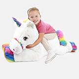 Giant Large Unicorn Stuffed Plush Super Soft Toy Lying Pony Unicorn Teddy