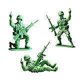 Funny Green Army Men, 3Pcs Mini Funny Middle Finger Army Men Figures, Green Army Soldier Statue Ornament, Cool Middle Finger Soldiers Figurines, Military Themed Desktop Decor Gag Gift