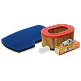 RedPart Service Kit Compatible with Partner K650 Cut Off Saw - Includes Air Filter, Fuel Filter, & Genuine Spark Plug