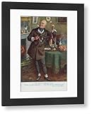 Media Storehouse Mr Micawber Makes Punch Framed Print circa 1910s - Modern Frame 22"x18" (58x48cm) (11580035)