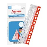 Hama Film Splicing Adhesive Tape | For Cinekett Super 8 | With Recess for 1 Audio Track | Red/White