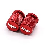 Motorcycle Wheel Tire Valve Cap, CNC Aluminum Stem Air Port Cover Plug For Triumph Tiger 900/850 Street/Speed Triple Daytona 675 (Color : Red)