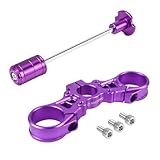 NICECNC Aluminum Upper Triple Clamp Top Link & Front Fork Suspension Core Compatible with Surron light bee X/S, Purple, See Fitment