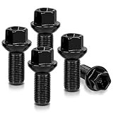 5PCS M14 x 1.5 Wheel Lug Bolts Nuts Replacement for Mercedes Benz 2003-2018 A B C E Class CLA CLS CLK GLA GLK ML350 GL350 GL450 R300L R350L SLC SLK SL - Replace 0009908307