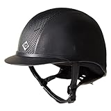 Charles Owen AYR8 Plus Leather Look Helmet Black