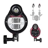 Seafrogs ST100 Pro Underwater Strobe Waterproof Camera Flash Light for Seafrogs Underwater Housing, Support 5 Pin Socket or Optic Cable Connection- [100m/325ft]