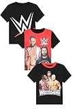 WWE Boys 3 Pack Kids T-Shirts Childrens World Wrestling Entertainment Multipack Tshirt (11-12 Years) Multicoloured