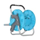 Cellfast Garden Hose Reel ALUPLUS 1/2" 45m, Aluminium Construction, Light, Convenient Transport and Storage of The Hose, Prevents Twisting, 55-150