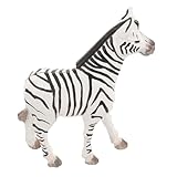 VILLCASE Hand-carved Wooden Zebra Ornament Rustic Animal Figurine Decorative Sculpture for Home Office Desktop Fine Craftsmanship Animal Statue for African Style Living Decor