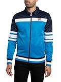 FILA Men's Tamer Track Jacket, Strong Blue/Navy/White, L