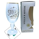Roxley Stella 33cl Unfiltered Half Pint Glass in Gift Box Lager Beer Man Cave