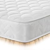 Starlight Beds European Small Single Mattress. Shell Design 80x200 Memory Foam Mattress with Springs. Soft, 18cm Deep, White. (80cm x 200cm)