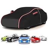 Car Cover für Peugeot 307,All-Weather Car Cover-Waterproof+Dustproof+UV Protection,Scratch Resistant & Paint Guard with Elastic Hem & Storage Bag