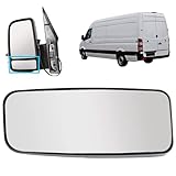 ALIGOPARTS LEFT Passenger side Non Heated Lower Wing Mirror Glass for Mercedes Sprinter VW Volkswagen Crafter 2006-2018 A0028113933 (Left Lower)