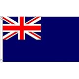 3ft x 2ft (90 x 60 cm) Blue Ensign Naval Navy 100% Polyester Material Flag Banner Ideal For Pub Club School Festival Business Party Decoration