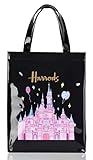 Harrods London Disney Fairtytale Style Medium Tote Bag Shopping Bag Rare Special Edition Eco-friendly Souvenir Gift Bag Small Handbag Shopping Shoulder Bag & Sought After