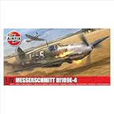 Airfix Model Set - A01008B Messerschmitt Bf109E-4 Model Building Kit - Plastic Model Plane Kits for Adults & Children 8+, Set Includes Sprues & Decals- 1:72 Scale Model