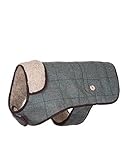 Rydale Country Pet Stylish Dog Coat Tweed Jackets Green Brown Winter Coat (12", Kate Tweed)